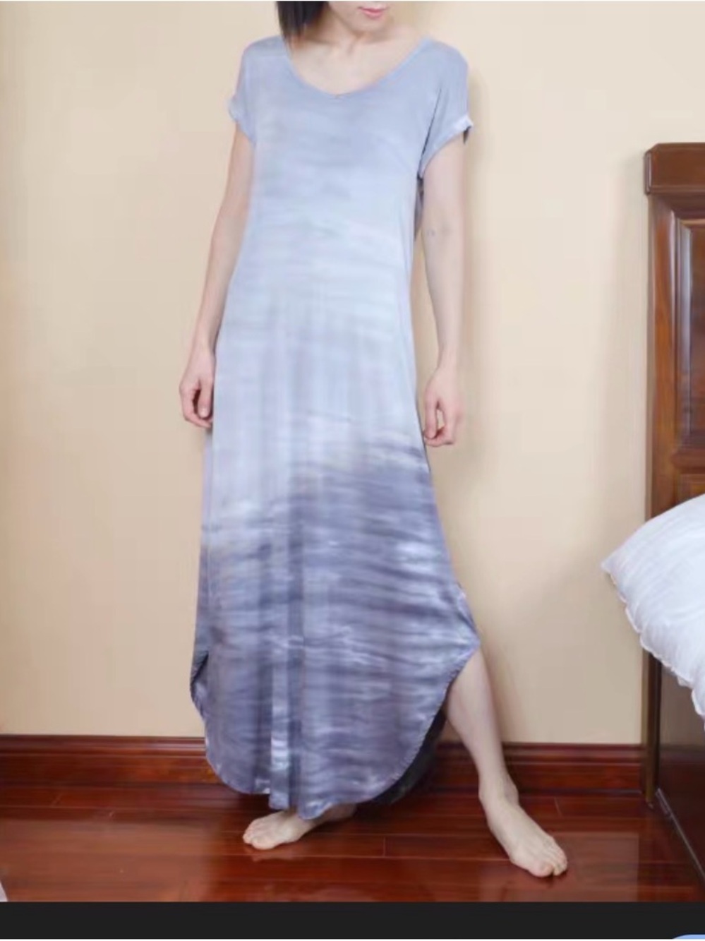 Cable & Gauge Light Gray Jersey Dress- M